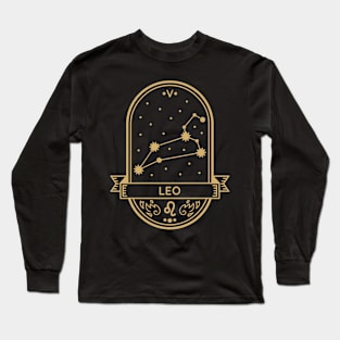 Leo Gold Sigil Long Sleeve T-Shirt